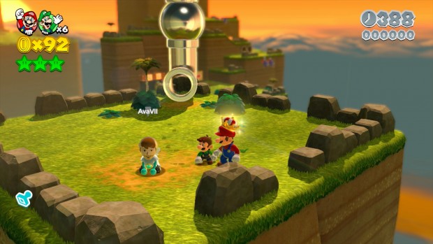 Auf Wunsch bringt das Miiverse die Geister anderer Spieler in die Welten.